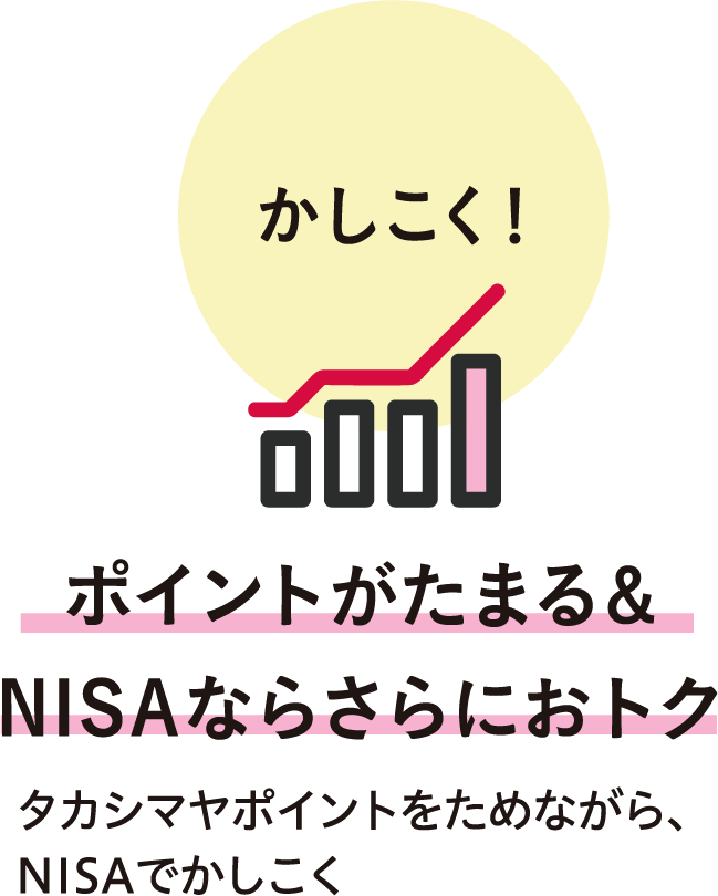 かしこく! ポイントがたまる&NISAならさらにおトク タカシマヤポイントをためながら、NISAでかしこく